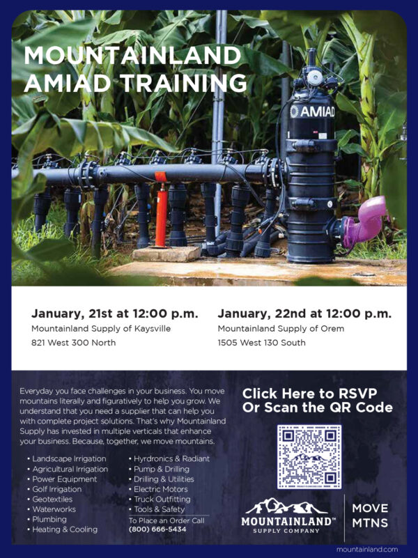 Mountainland Amiad Training Starting Jan. 21st