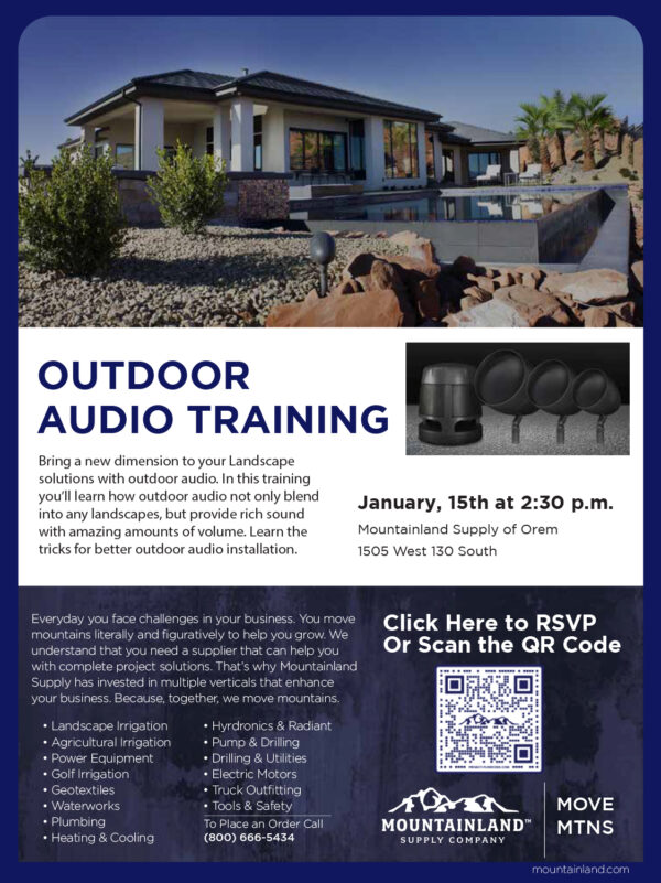 Mountainland Outdoor Audio Training Starting Jan. 15th