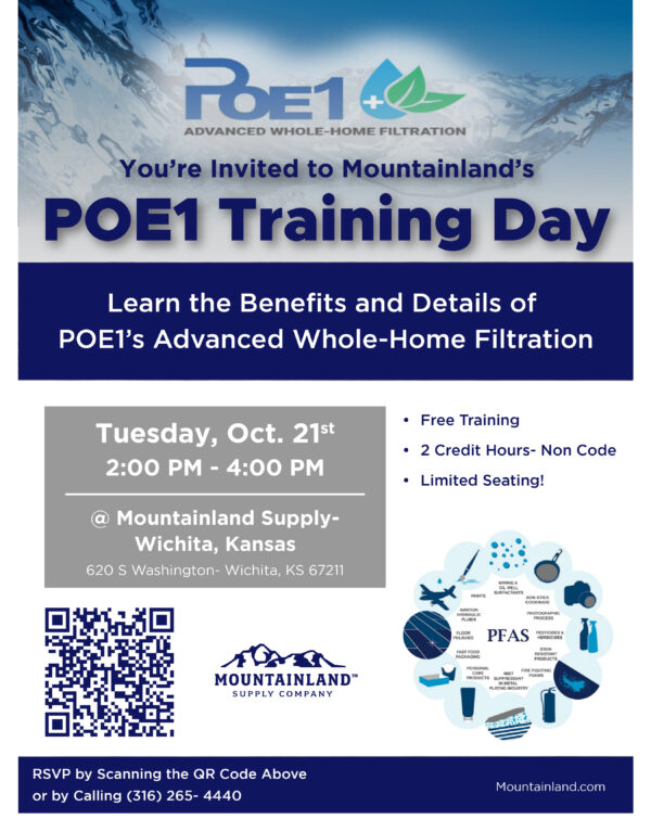 POE1 Training Day on Oct. 21st at Mountainland Supply Co. - Wichita, KS