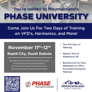 Phase University Training in South Dakota Nov. 11th & 12th