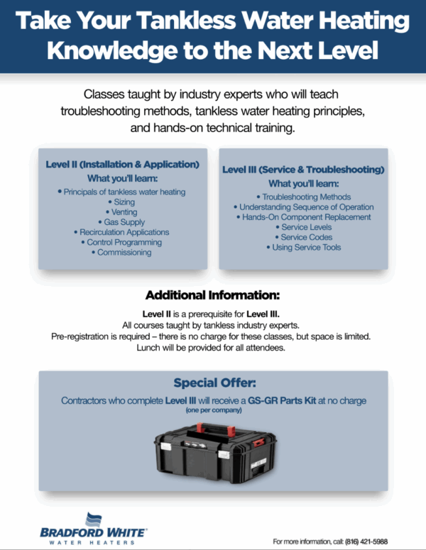 Bradford White For The Pro Training Day on Dec. 3rd at Mountainland Supply Co. - Wichita, KS - Image 2